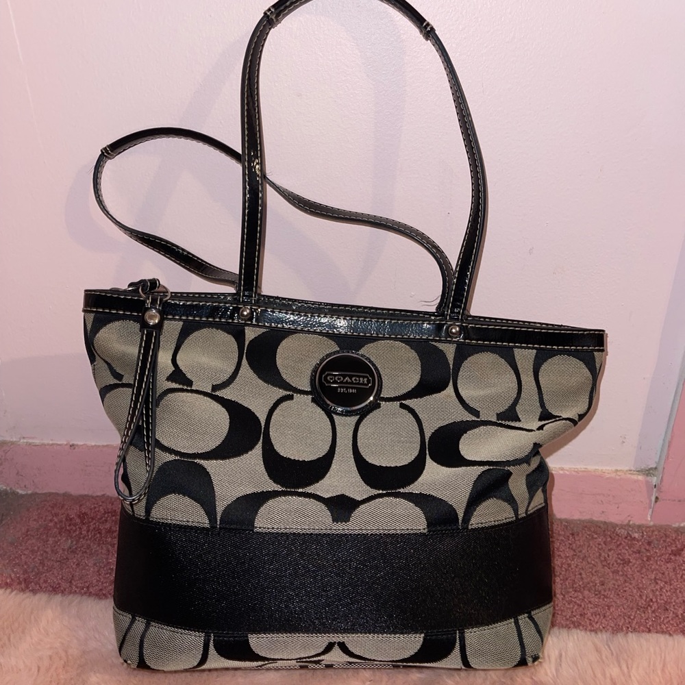 Coach Top Zipper Tote